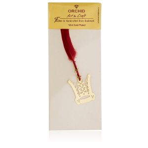 Orchid Crown Feather Bookmark Gift Set