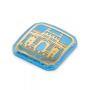 Orchid Magnet Souvenir in shape Of Gateway Of India
